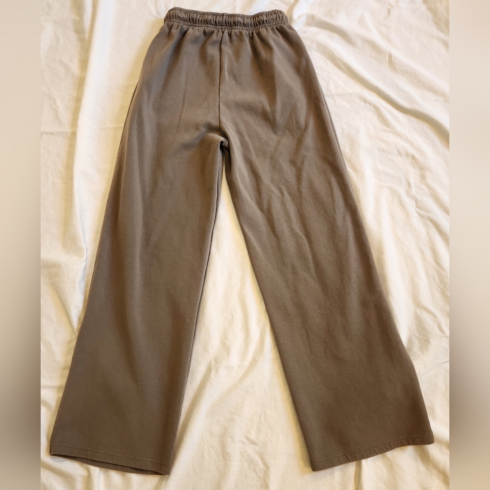 Zara Women's Straight Leg Sweatpants Size Medium Taupe - Picture 5 of 6
